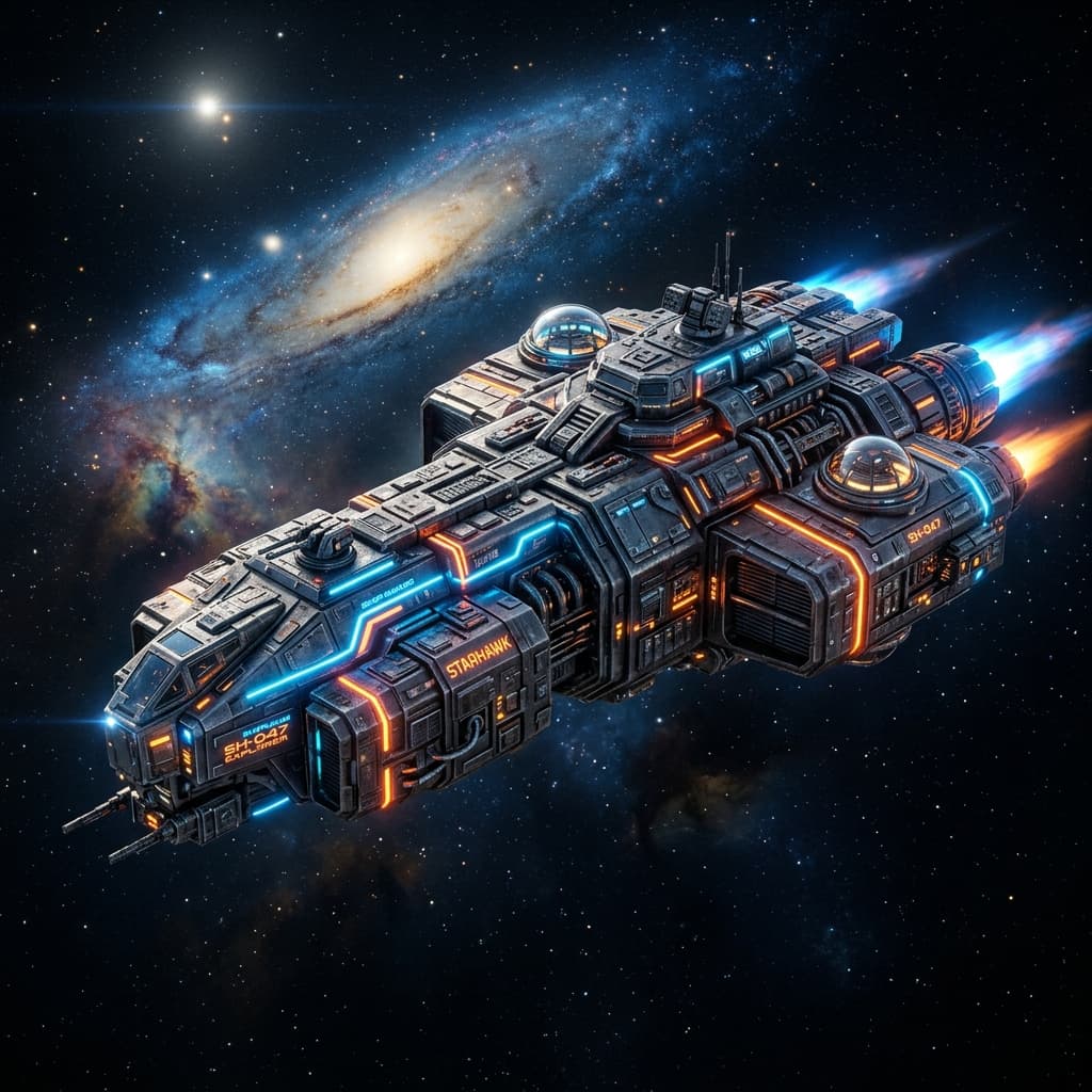 Futuristic Spaceship Model